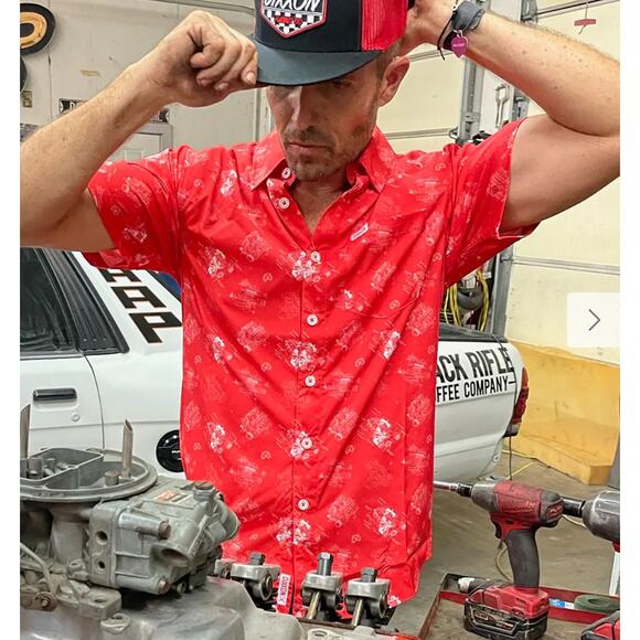 Dixxon Flannel Co. The 350 Party Shirt Red Medium NEW - Picture 2 of 8